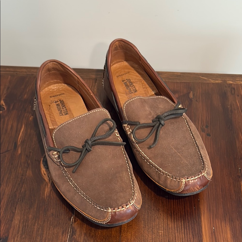 Bostonian Brown Suede Driving Moccasins  Bostonian